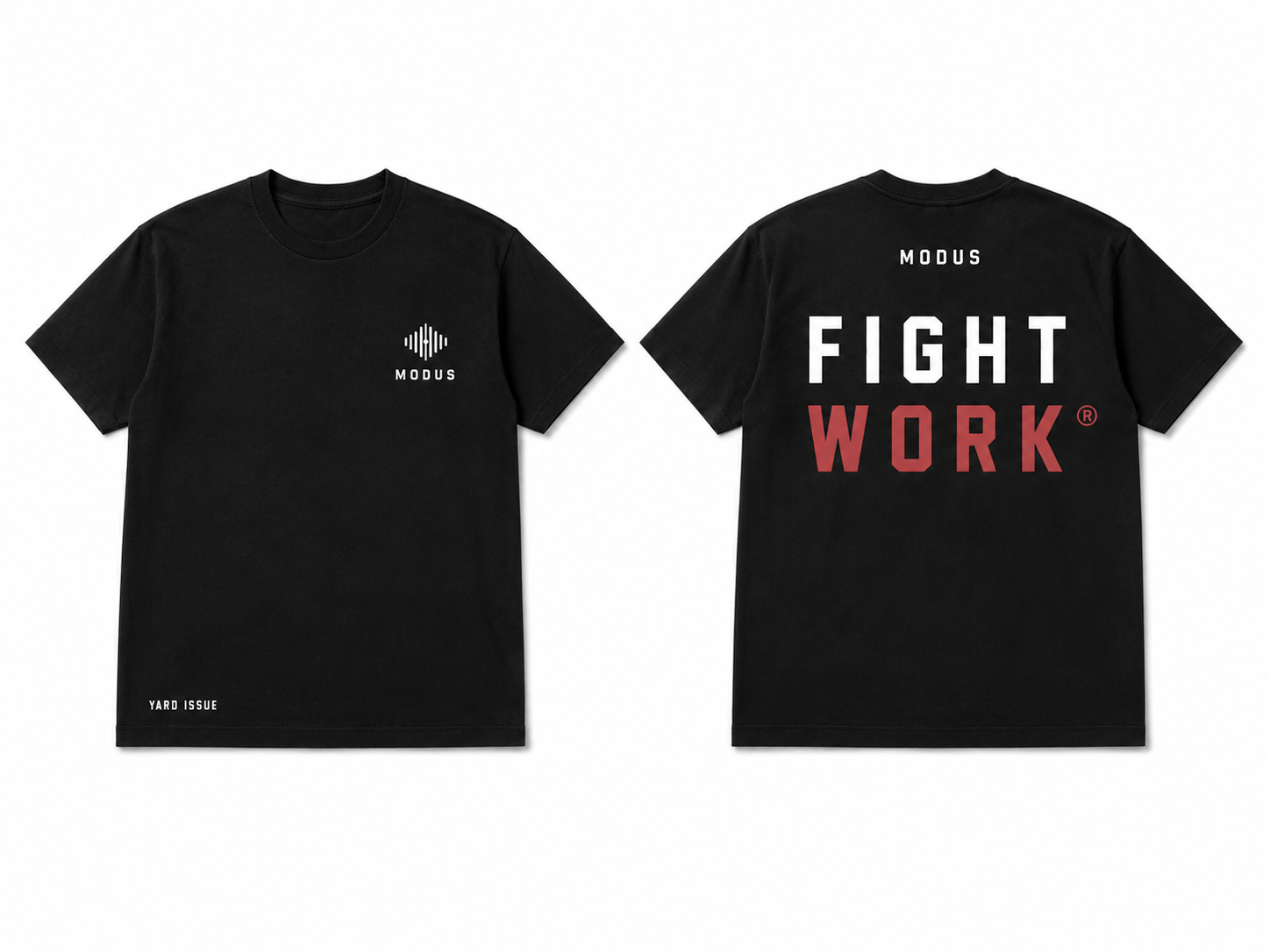 Black FIGHT WORK Tee